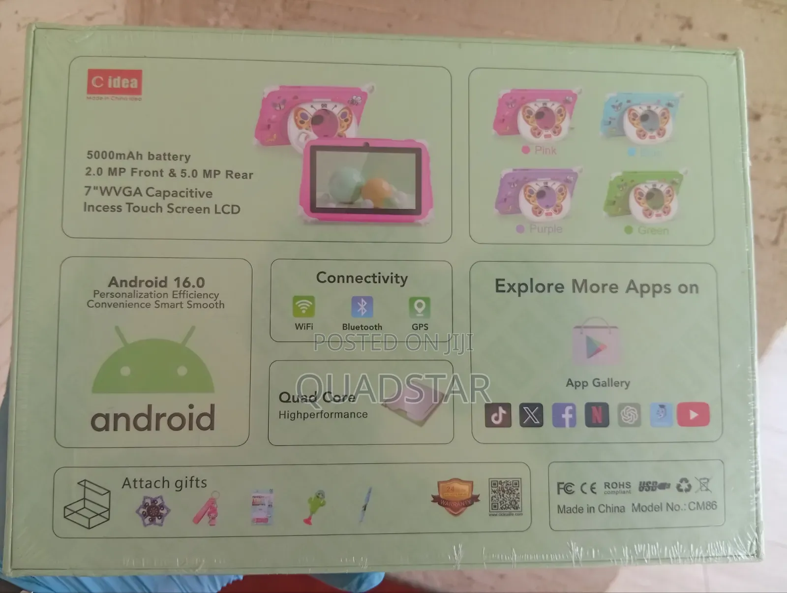 New C idea CM80 256 GB Pink