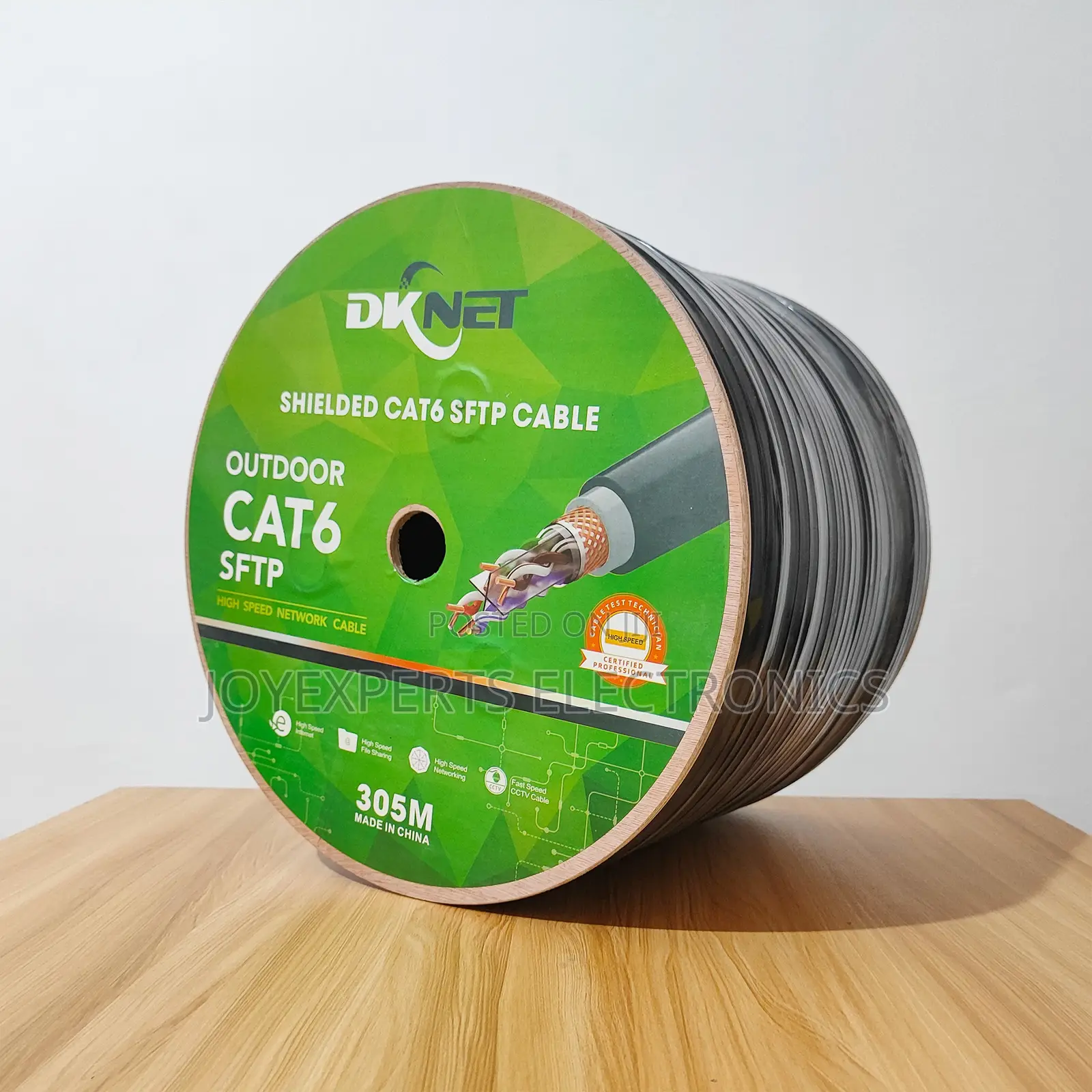 High Performance 305m Cat6 SFTP Double Coated Ethernet Cable