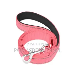 Bright Pink Reflective Dog Leash