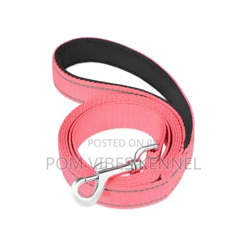 Bright Pink Reflective Dog Leash