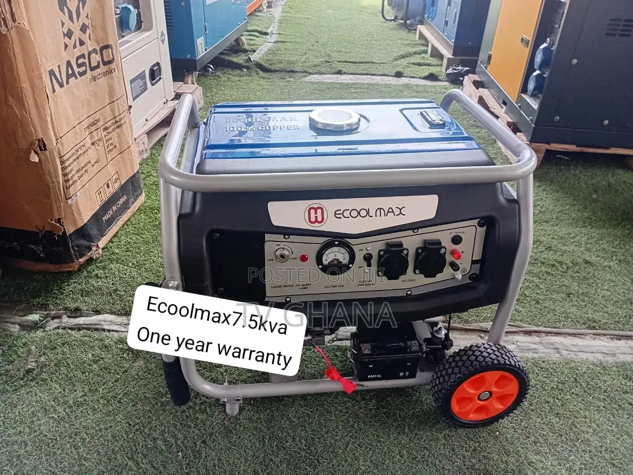 Ecoolmax 7.5KVA Gasoline Genset – Durable Heavy Duty Power Solution7.5