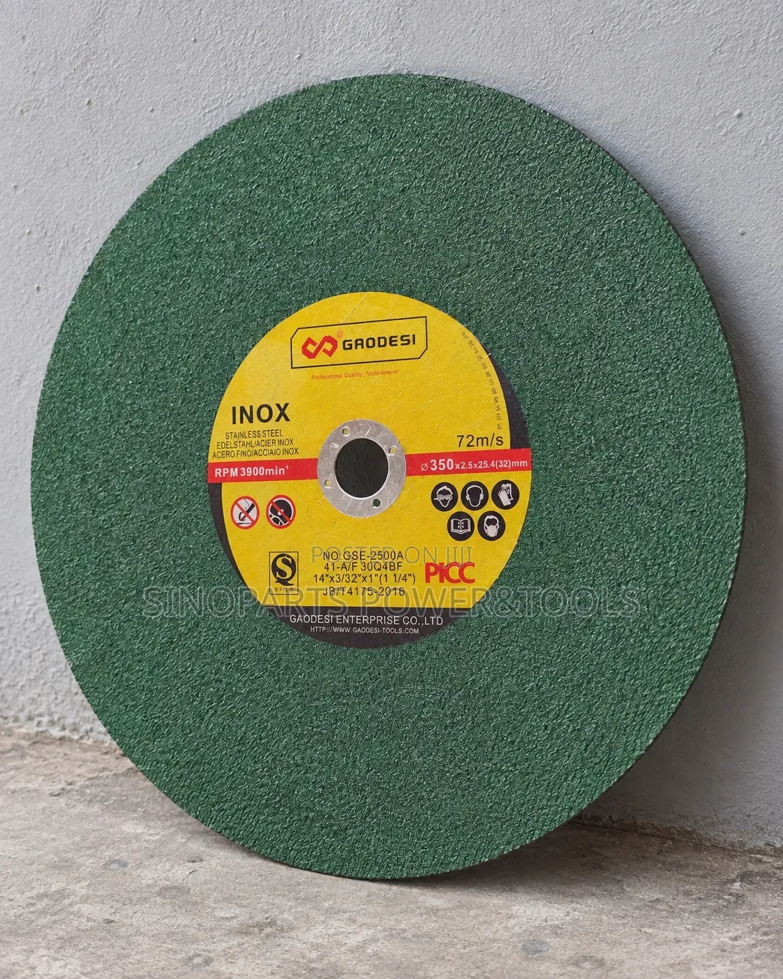GAODESI 14 Inch INOX Cutting Disc 350mm for Stainless Steel