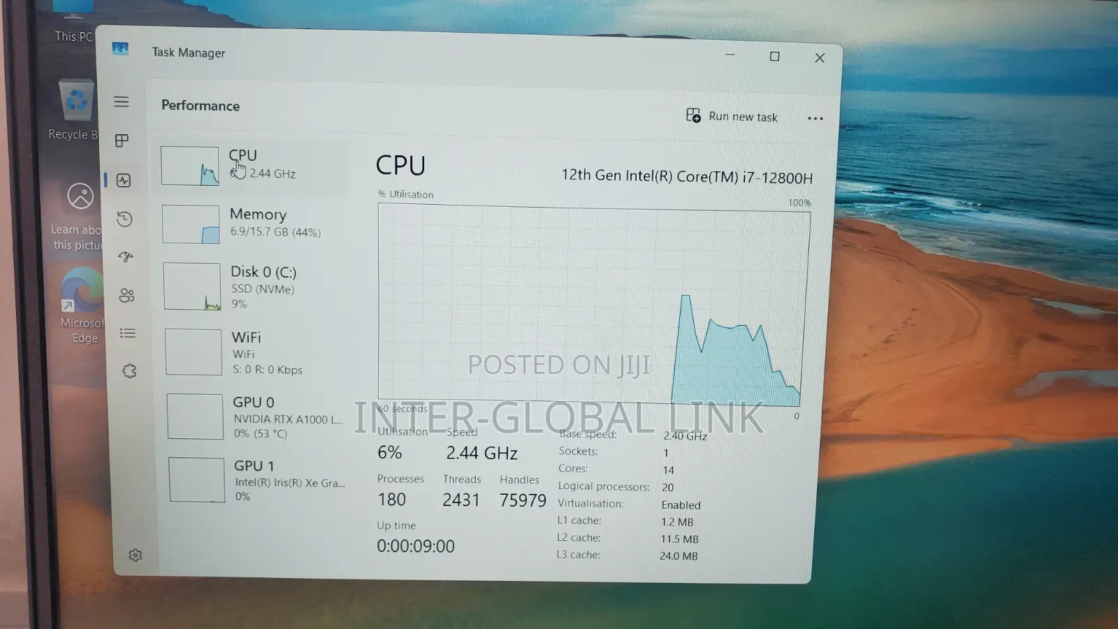 Laptop Dell Precision 3571 16GB Intel Core i7 SSHD+SSD 512GB
