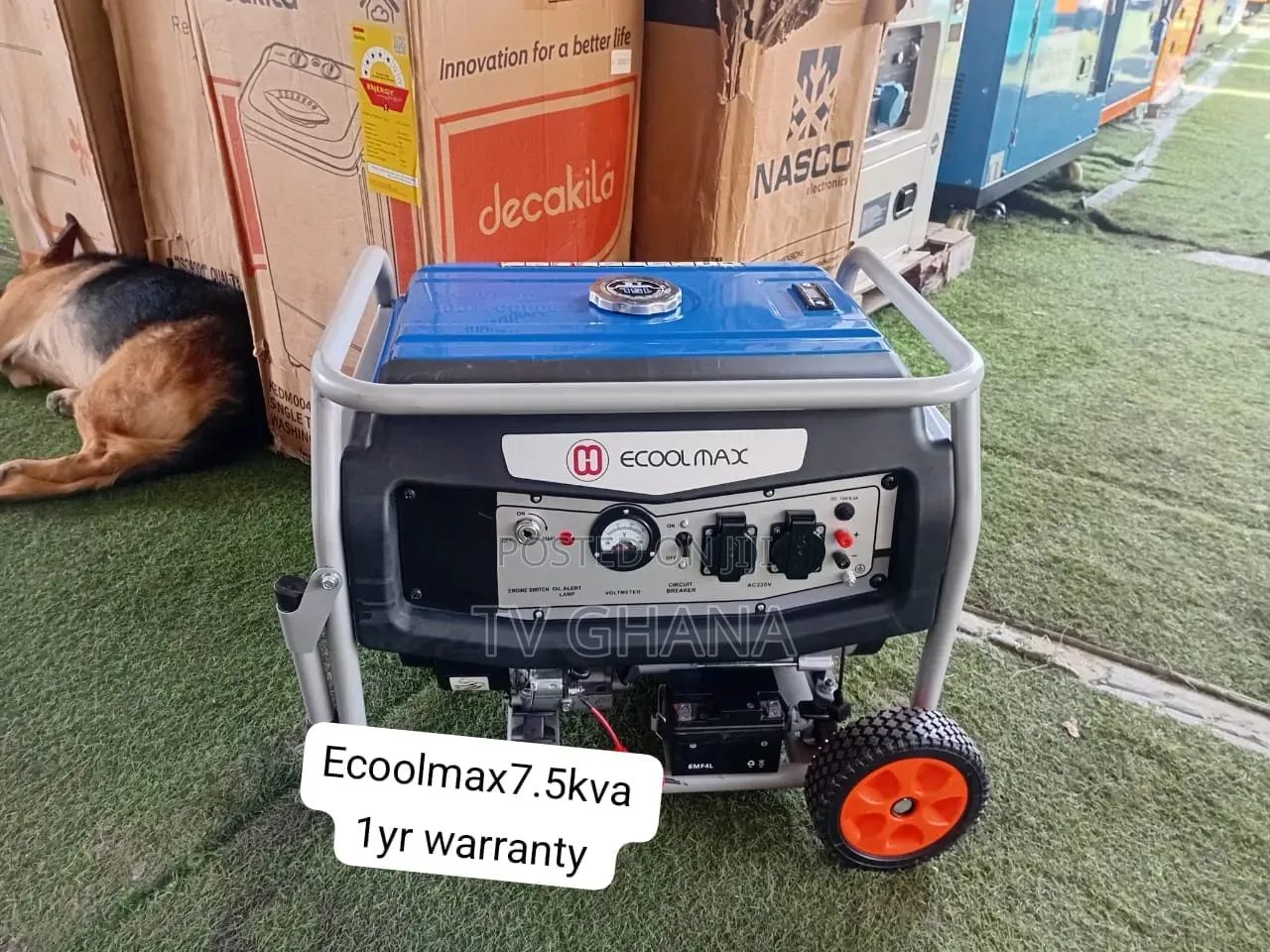 Strong Ecoolmax 7.5KVA Gasoline Generator – Reliable Power When 7.5kva