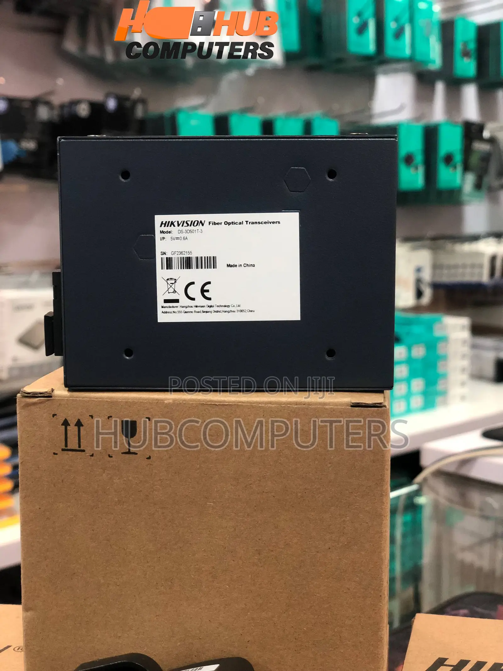 Hikvision Ds-3d501t-3 3km Gigabit Fiber Transceiver