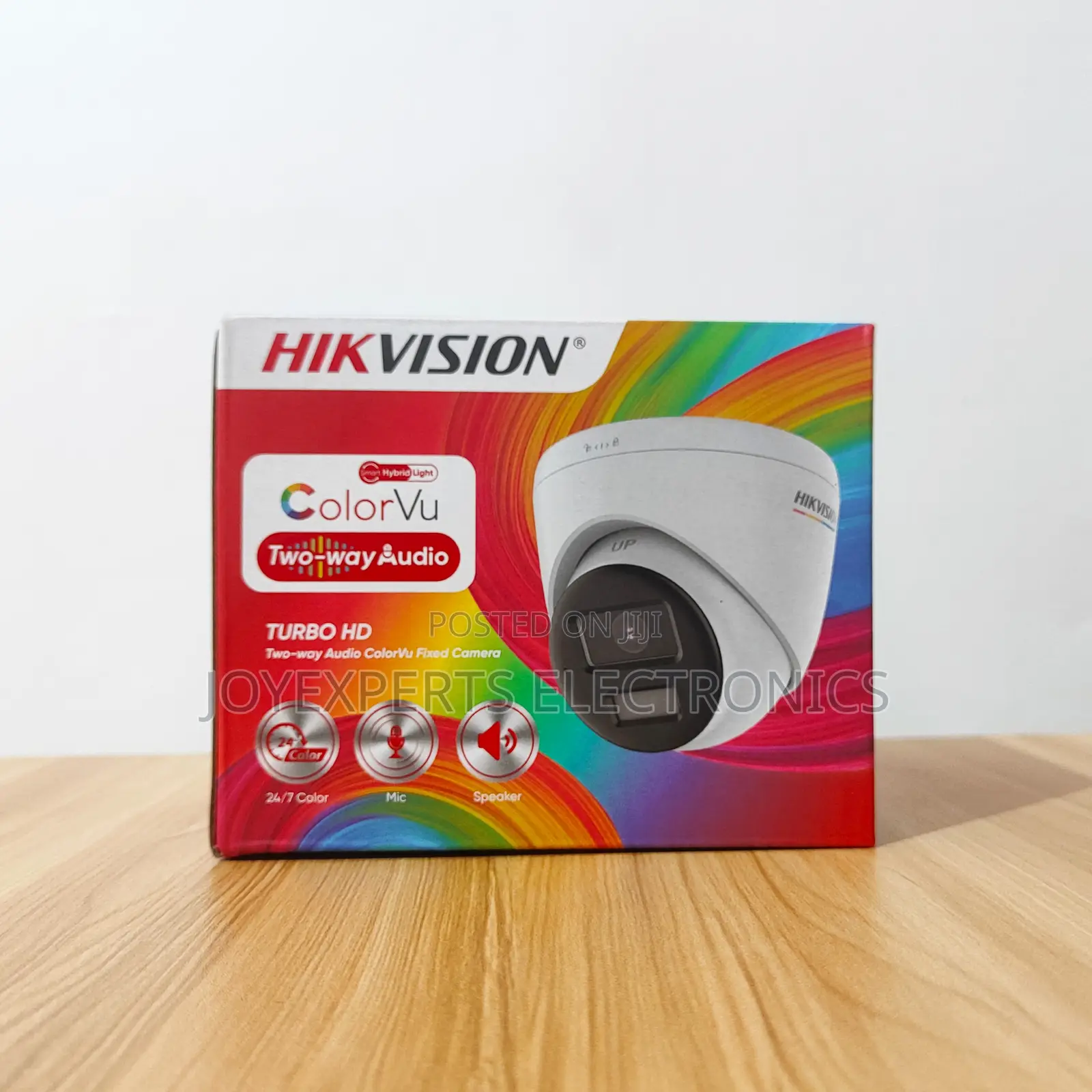 Hikvision 2MP Two-Way Audio ColorVu Turret Camera (DS-2CE72DF0T-LPTS)