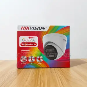Hikvision 2MP Two-Way Audio ColorVu Turret Camera (DS-2CE72DF0T-LPTS)