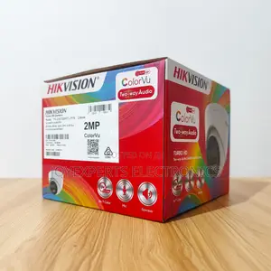 Hikvision 2MP Two-Way Audio ColorVu Turret Camera (DS-2CE72DF0T-LPTS)