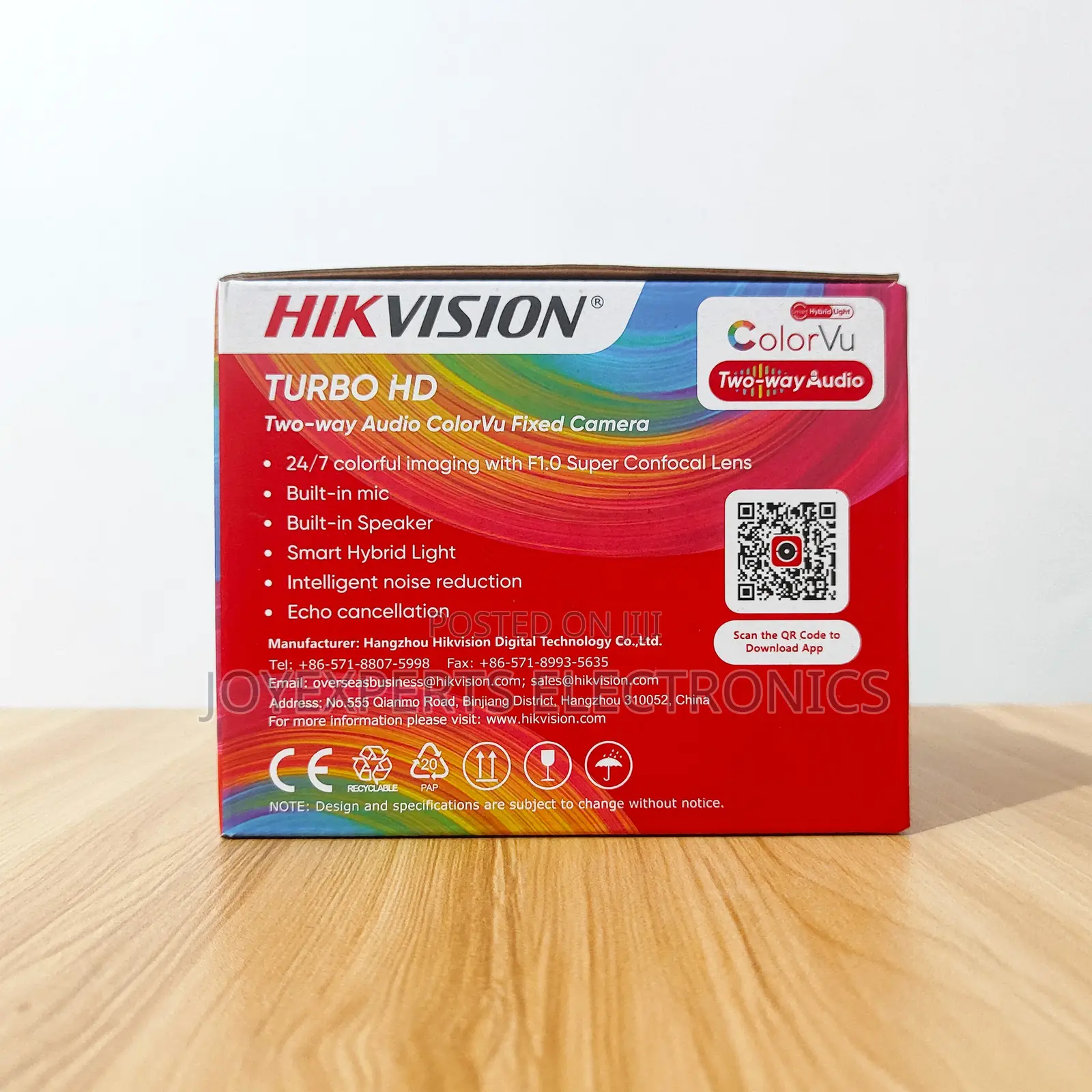 Hikvision 2MP Two-Way Audio ColorVu Turret Camera (DS-2CE72DF0T-LPTS)