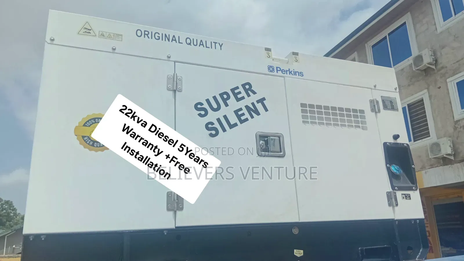 Perkins 22kVA Diesel Generator – Power Your Business With Confidence