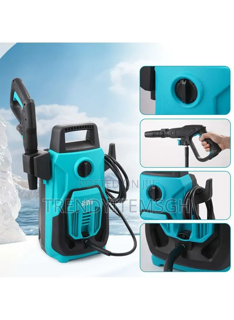 1200W Winning Star Electric Pressure Washer With 90-Bar Pressure