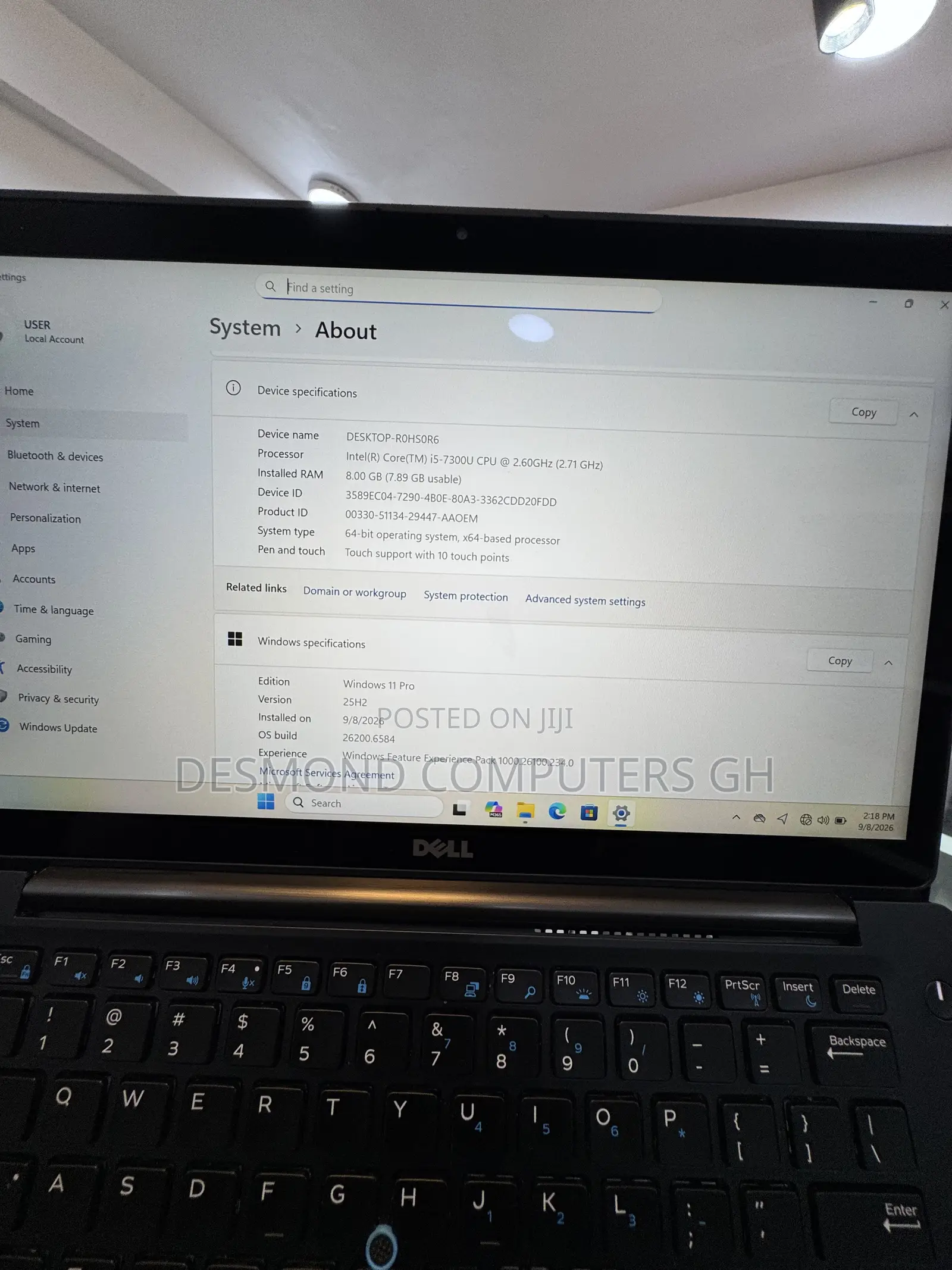 Laptop Dell Latitude 7480 8GB Intel Core i5 SSD 256GB