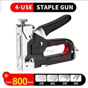 4-in-1 Heavy Duty Manual Staple Gun With 800-Piece Nails