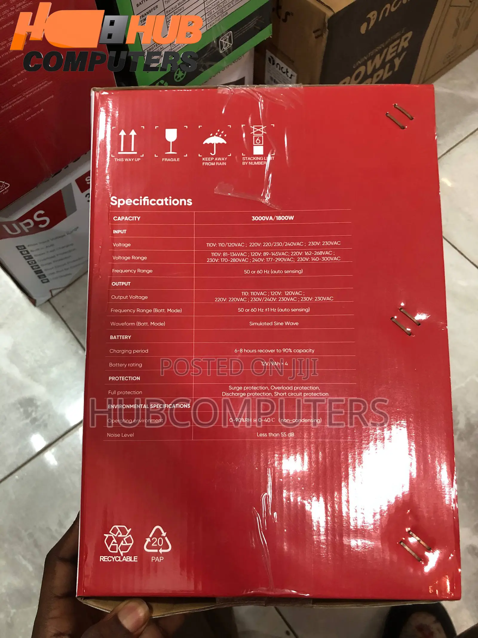 Hikvision Ds-Ups3000-R 3000va/1800w Ups