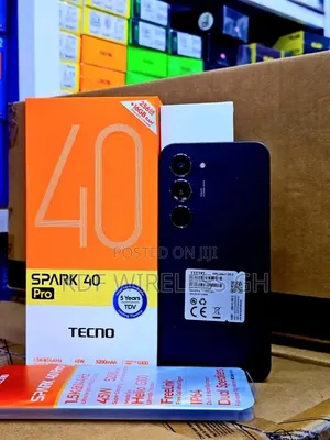 New Tecno Spark 40 Pro 256 GB Black