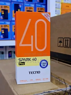 New Tecno Spark 40 Pro 256 GB Black