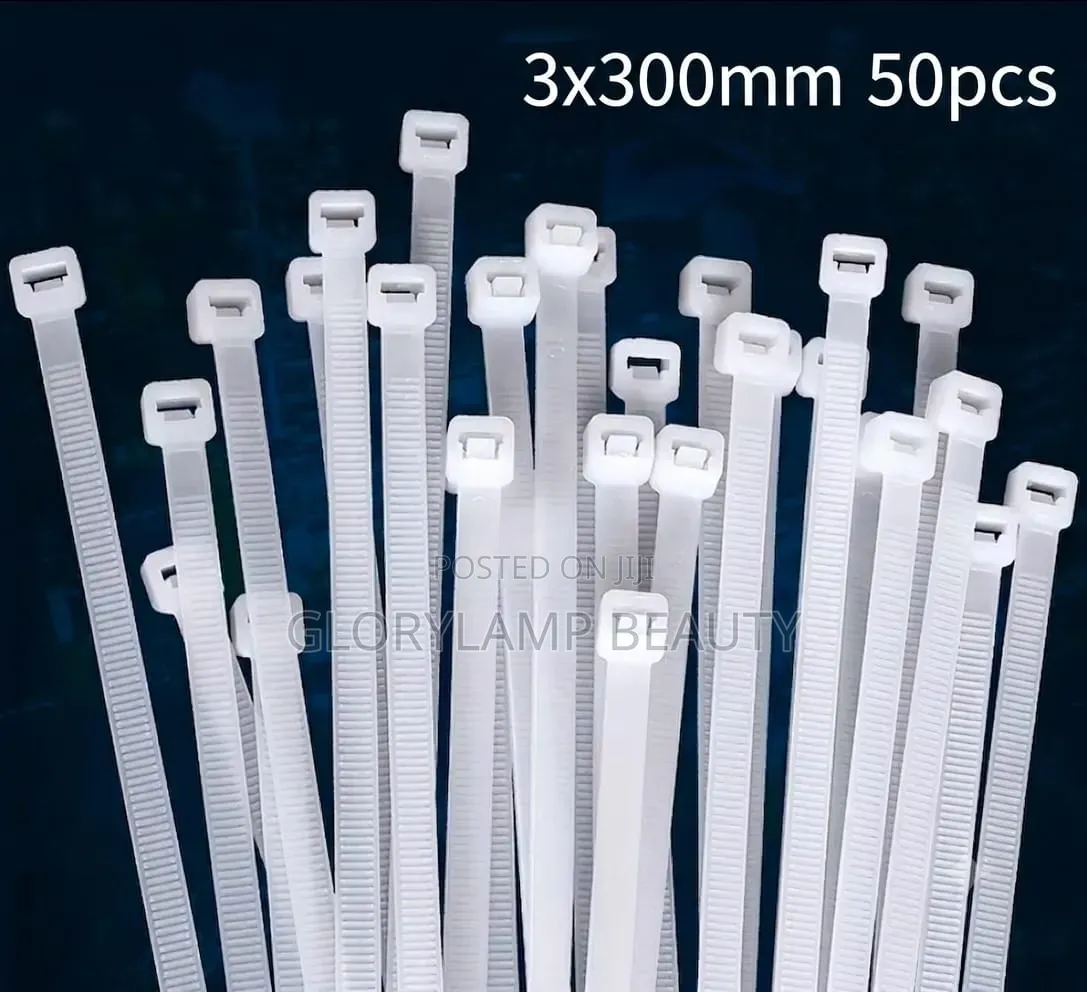 3 × 300mm Reusable Cable Ties – 50 Pieces
