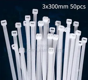 3 × 300mm Reusable Cable Ties – 50 Pieces