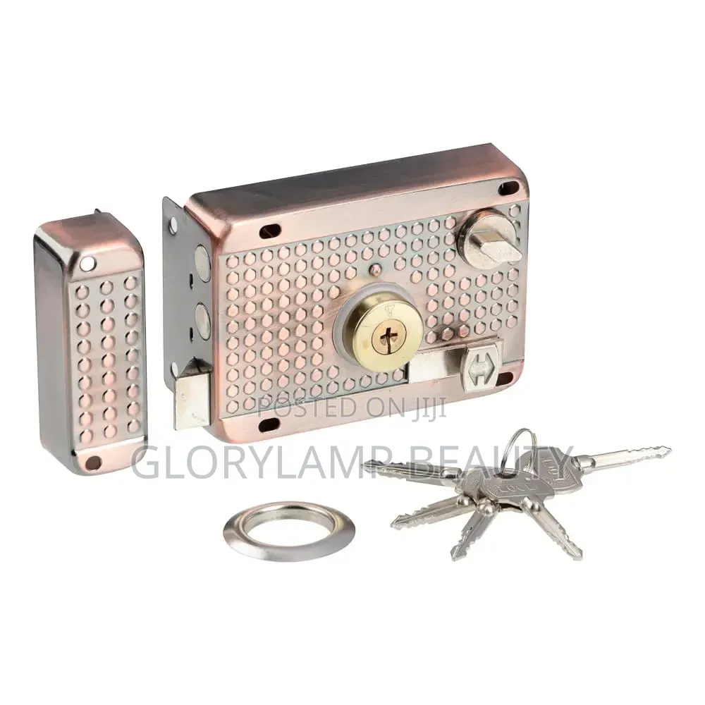 Heavy Duty Mounted Door Lock With Keys – Durable Metal Security Lock