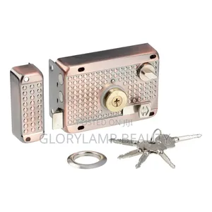 Heavy Duty Mounted Door Lock With Keys – Durable Metal Security Lock