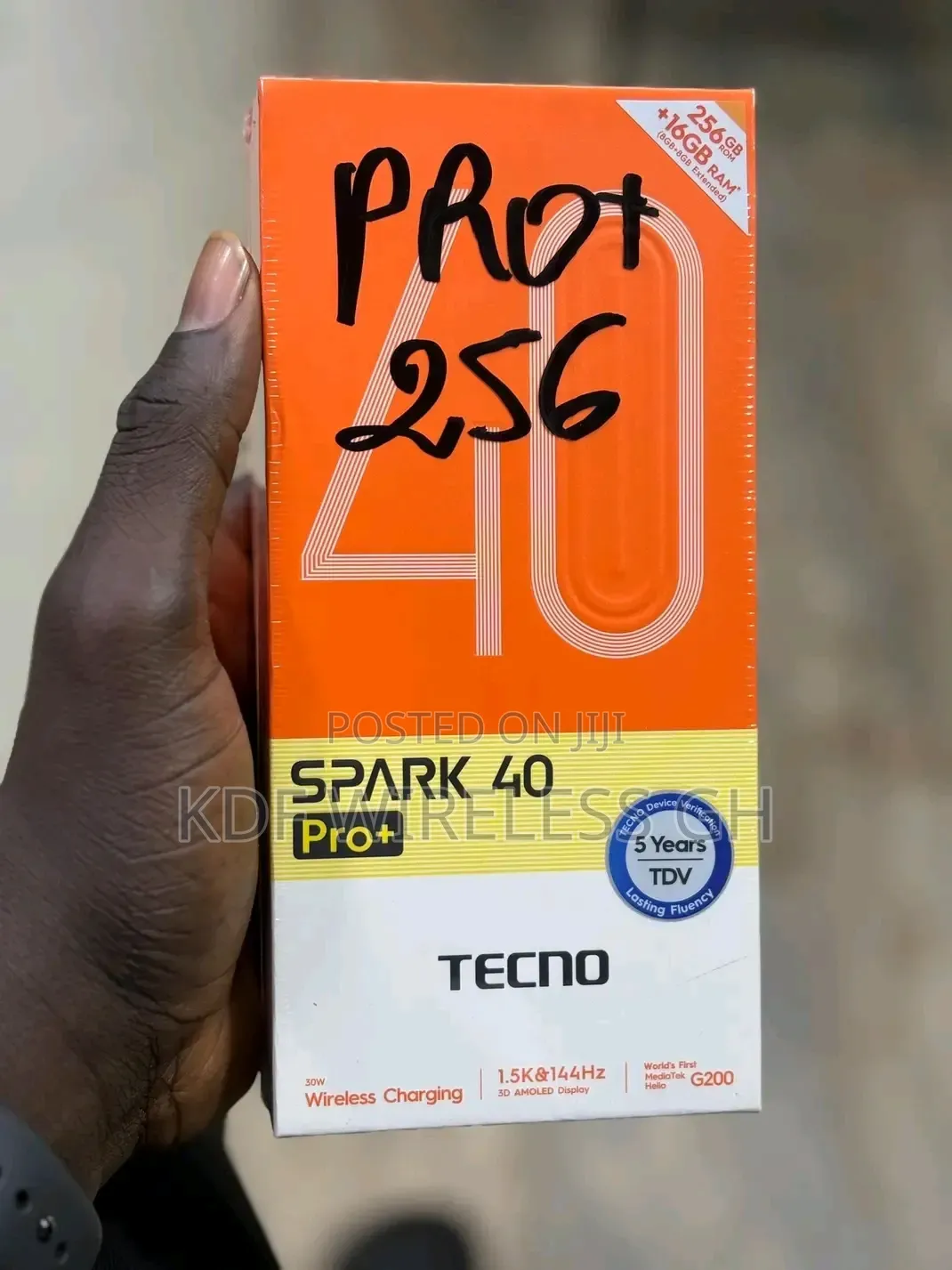 New Tecno Spark 40 Pro+ 256 GB Black