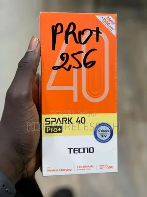 New Tecno Spark 40 Pro+ 256 GB Black
