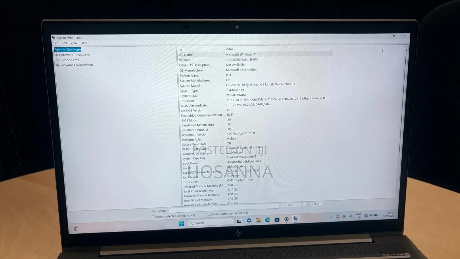 Laptop HP ZBook Firefly G8 24GB Intel Core i5 SSD 256GB