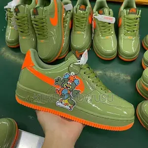 Nike Air Force 1 Low Green Orange