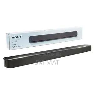 Sony 2.0Ch 120W Single Soundbar Black, HT-S100F
