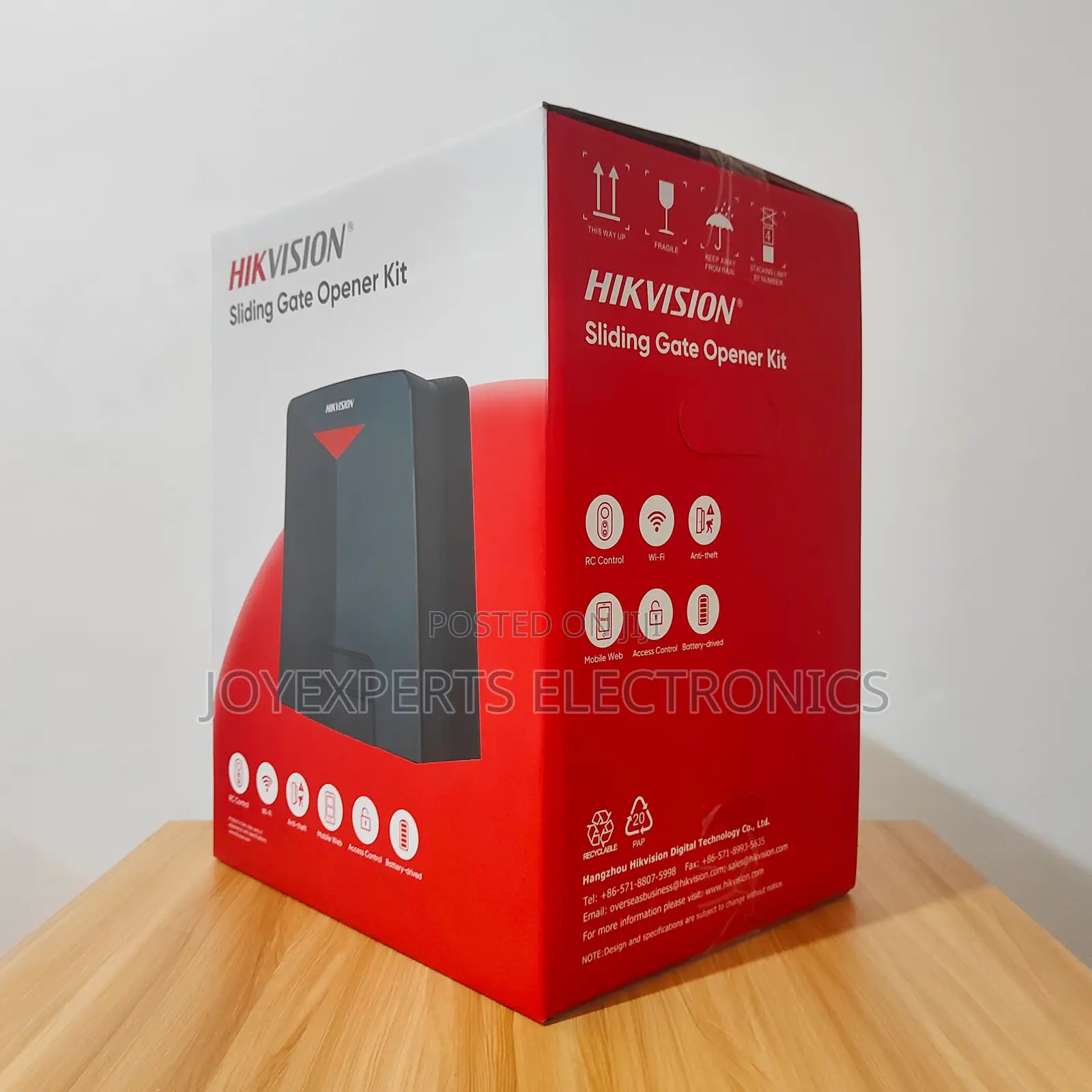 Hikvision Sliding Smart Gate Opener KIT + 4M Rails 2 Backup Battery
