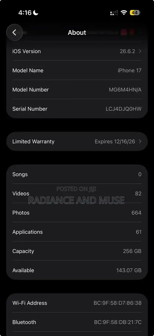 Apple iPhone 17 256 GB Purple