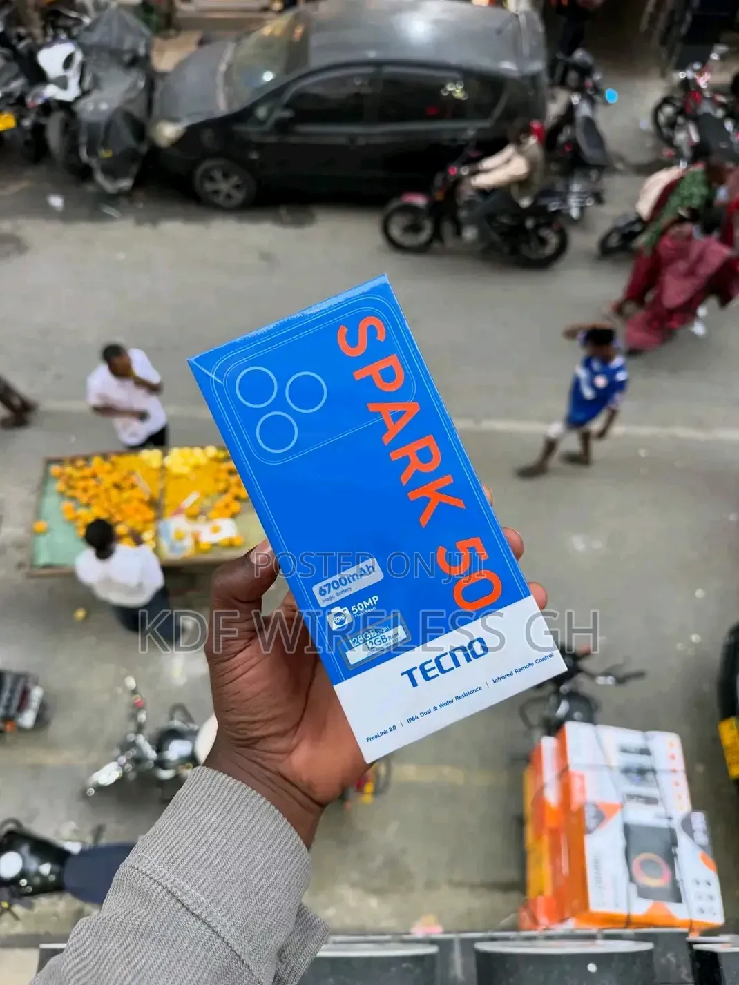New Tecno Spark 50 128 GB Black