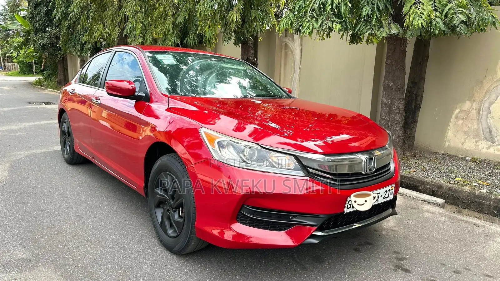 Honda Accord EX-L 4dr Sedan FWD (2.4L 4cyl 2A) 2017 Red