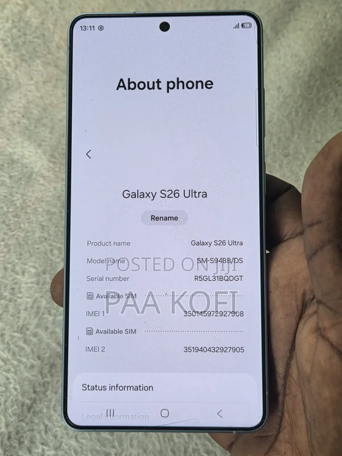 New Samsung Galaxy S26 Ultra 5G 256 GB