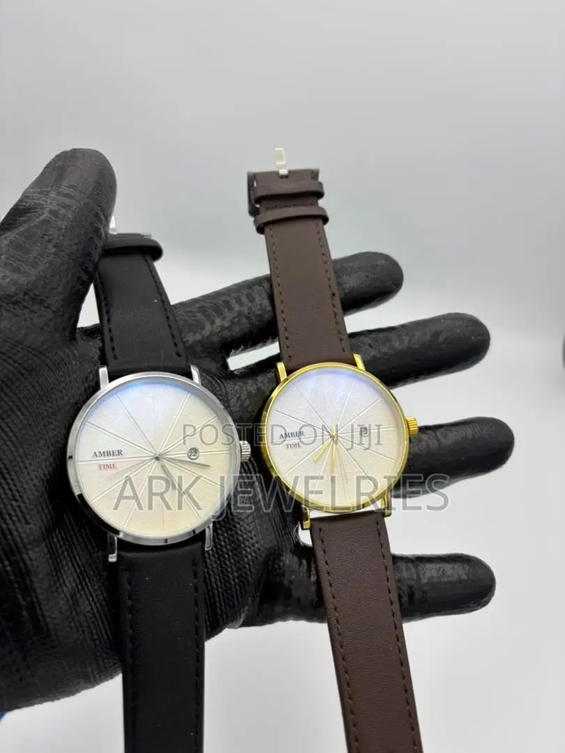 AMBERTIME Learher Watch