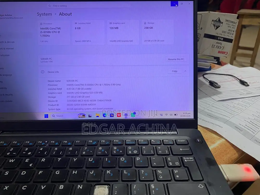 Laptop Dell Latitude 7390 8GB Intel Core i5 SSD 256GB