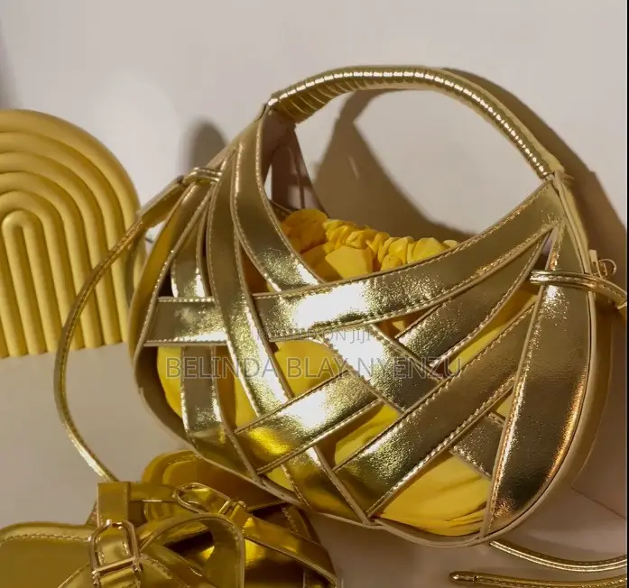 Gold Bottega Inspired Bag