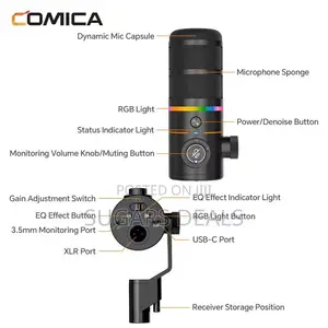 Comica Ejoy D10 RGB Cardioid Wireless Microphone