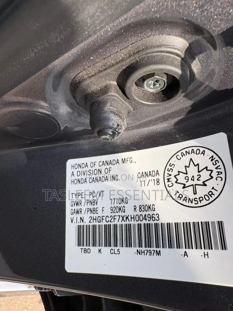 Honda Civic EX Sedan 2019 Gray