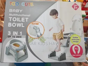 3 in 1 Kids Multifunctional Toilet Seat With Ladder 1 to 6 Years