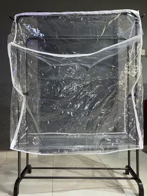 Double Clothes Rack With Dust Cover