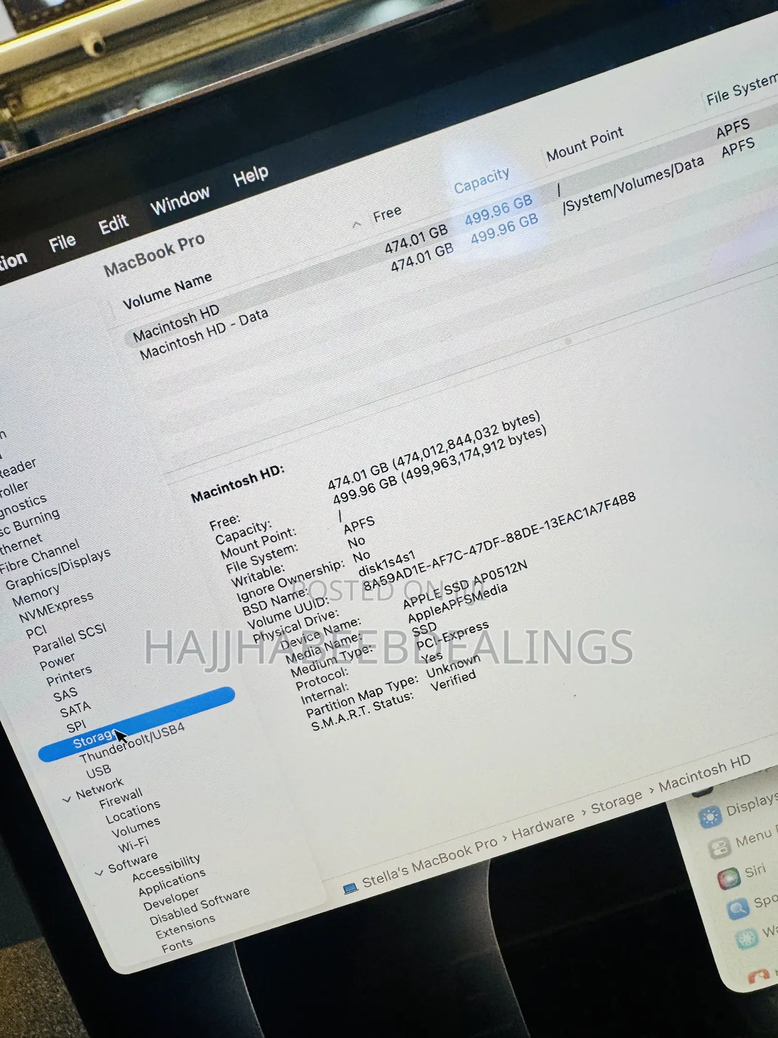 Laptop Apple MacBook Pro 2019 32GB Intel Core i9 SSD 512GB