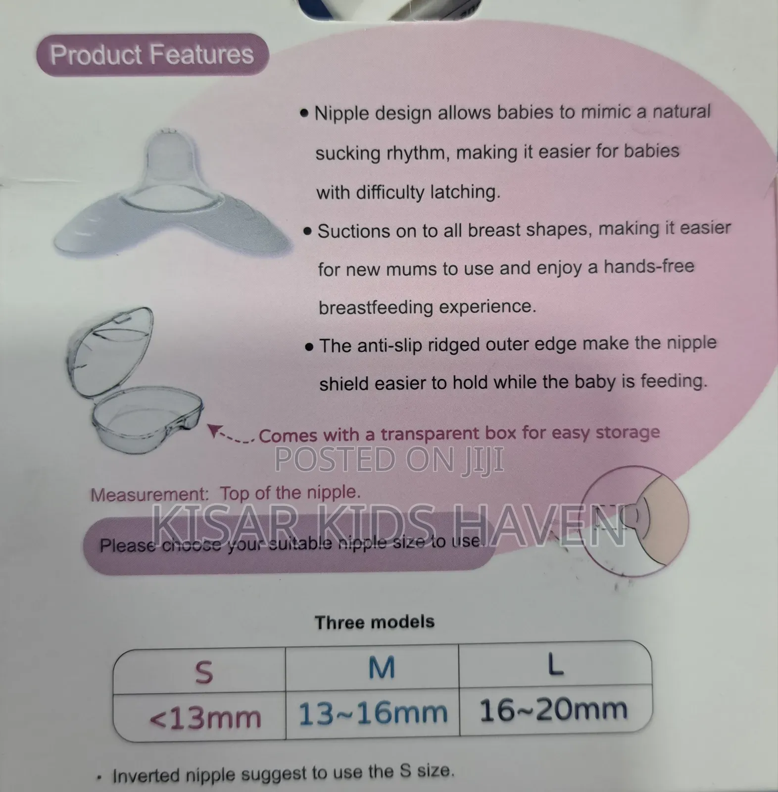 Wing - Shape Nipple Shield for Breastfeeding Mothers
