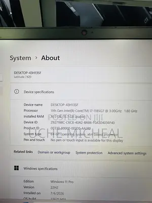 Laptop Dell Latitude 7420 16GB Intel Core i7 SSD 256GB