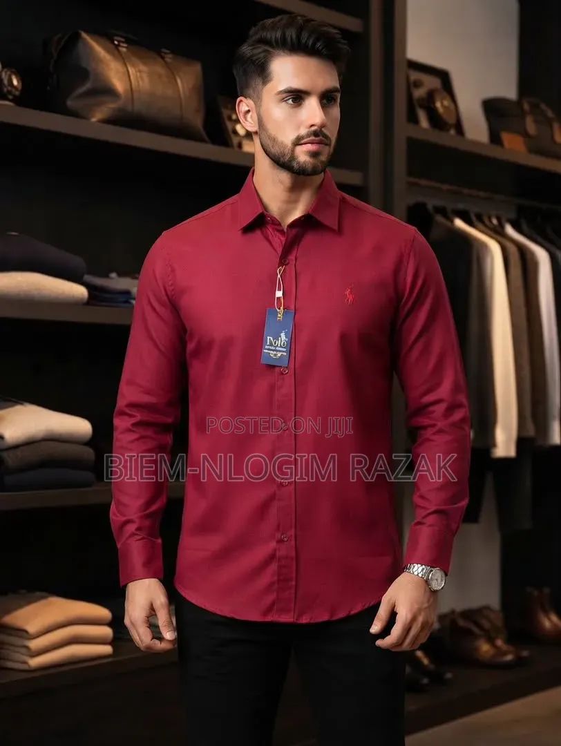 Quality Polo Plain Long Sleeves Shirts Available in Stock