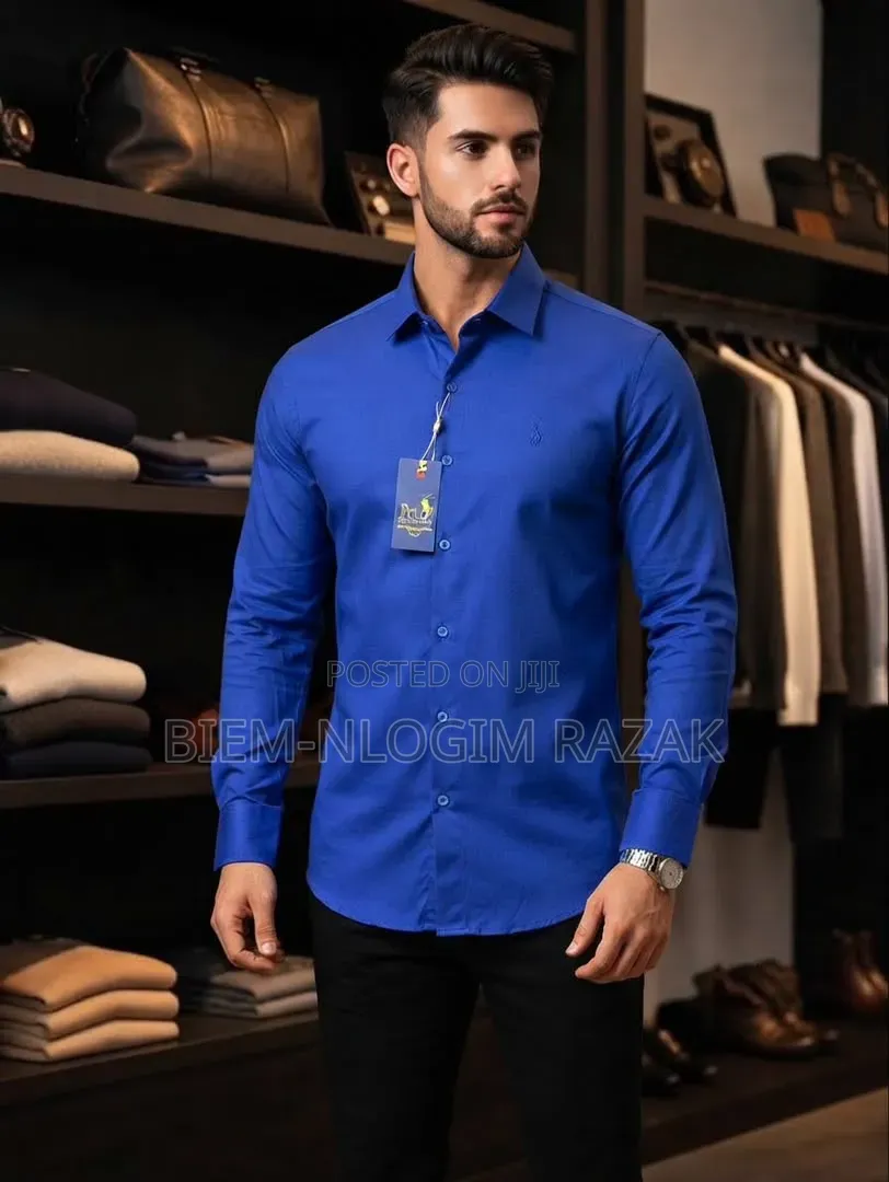 Quality Polo Plain Long Sleeves Shirts Available in Stock
