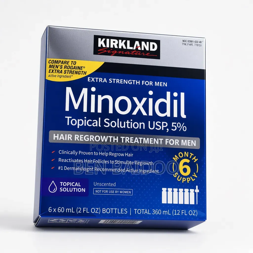 Kirkland Minoxidil Box (#1 Dermatologist Recommended Product)