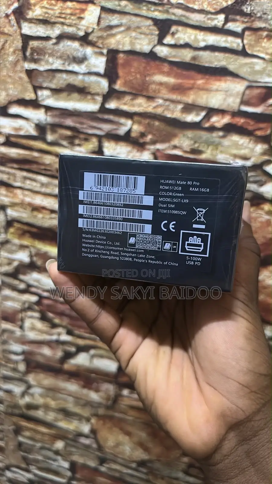 New Huawei Mate 80 Pro 5G 512 GB Black