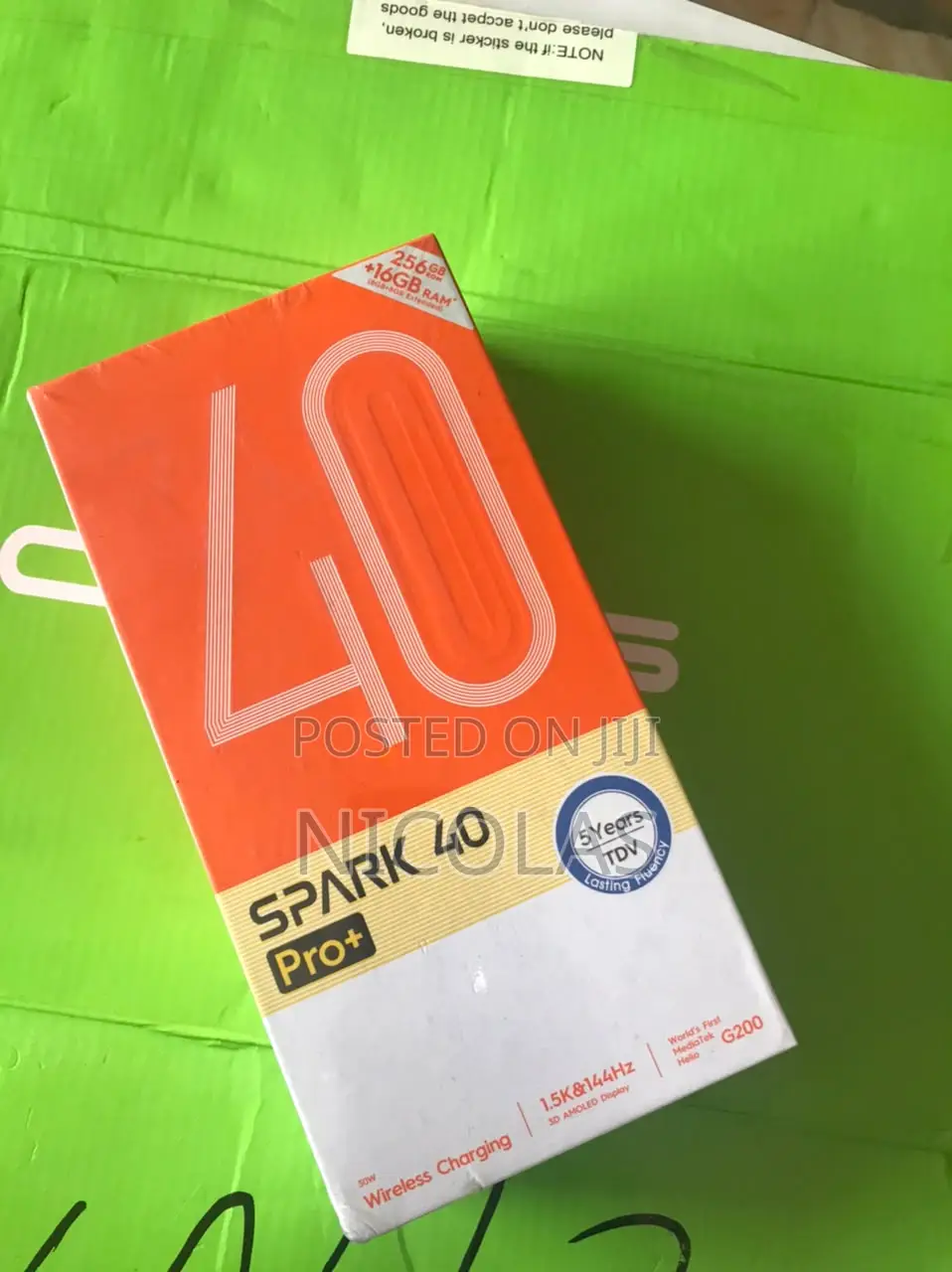 New Tecno Spark 40 Pro+ 256 GB Black