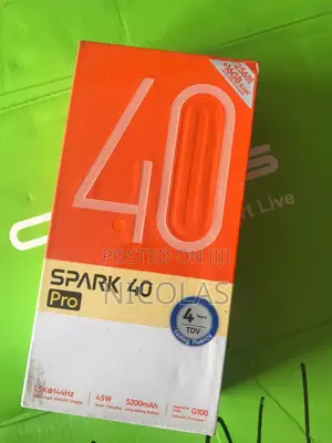 New Tecno Spark 40 Pro 256 GB Black